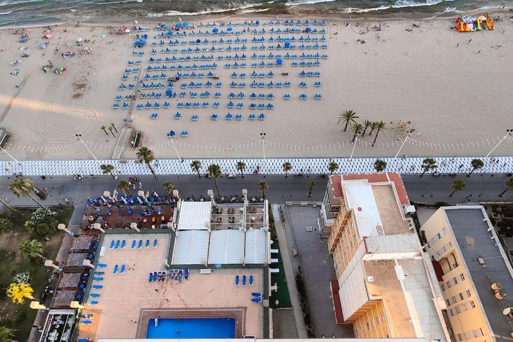 Piso 21 Unico A Pie De Playa En Esquina Apartment Benidorm Bagian luar foto